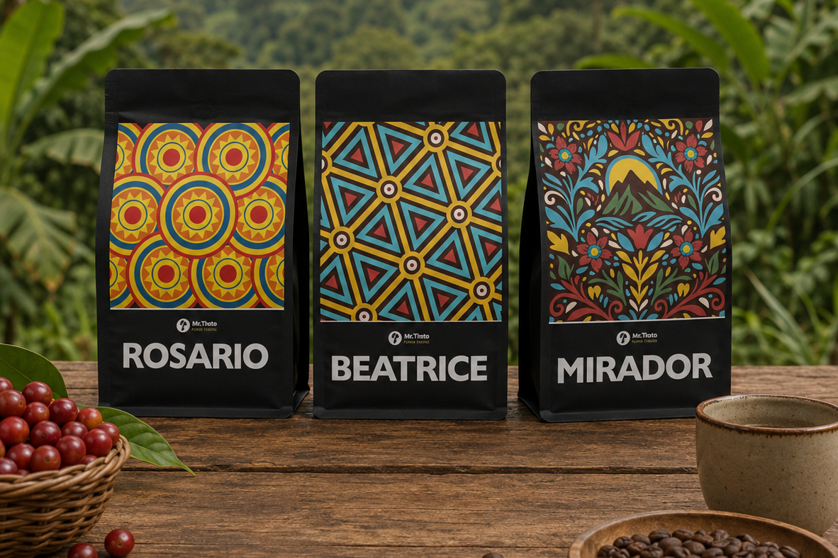 Mr Tinto Colombian Coffee Collection with three 250g bags