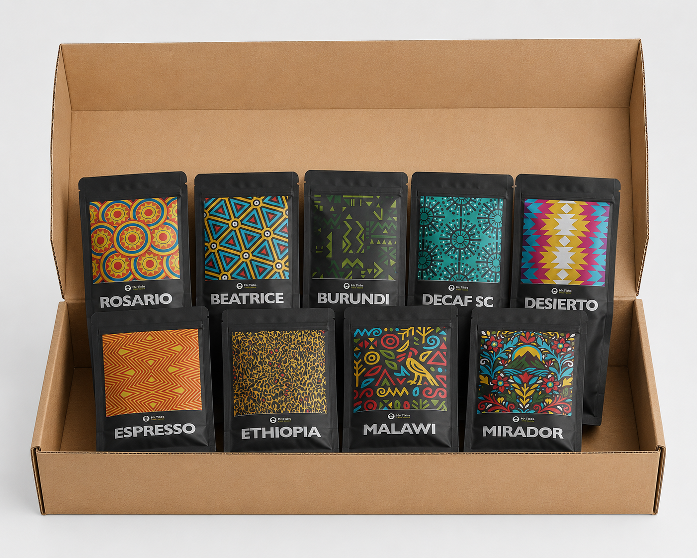 THE 9 ORIGINS COFFEE TASTING BOX (9X 100G)