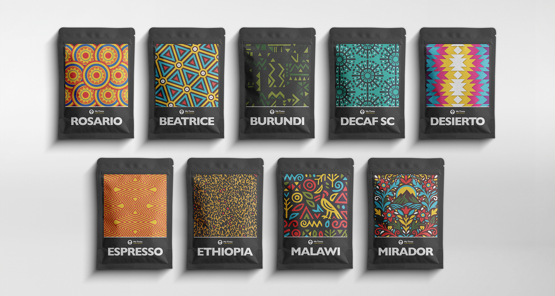coffees from Mr. Tinto, presented in a festive box.