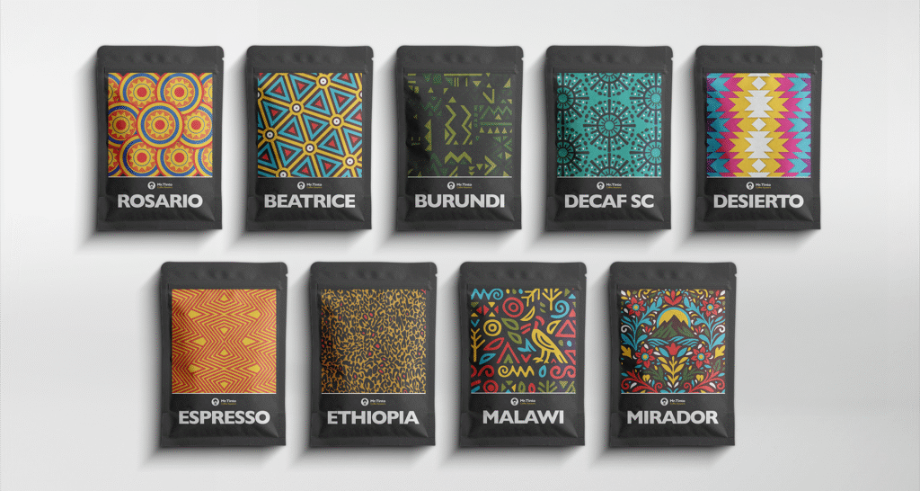 coffees from Mr. Tinto, presented in a festive box.