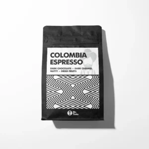 Colombia Espresso by Mr. Tinto – Single-origin Colombian coffee with dark chocolate, dark caramel, nutty, and dried fruit flavors