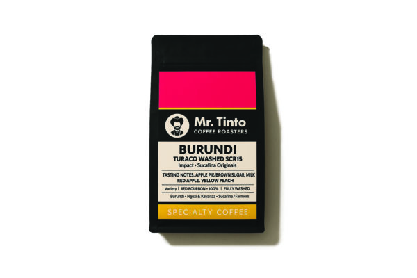 Mr. Tinto Burundi Turaco Washed SCR15 Specialty Coffee - Sucafina Impact - Red Apple, Yellow Peach, Sugarcane
